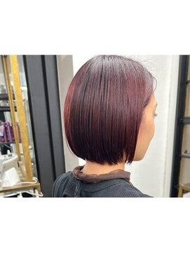 ワインレッドミニボブ