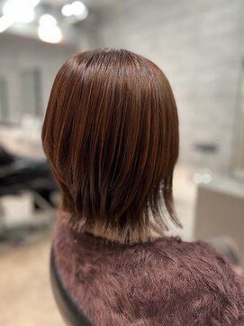 ソル 八王子(SOL) くびれショートボブ×オレンジブラウン
