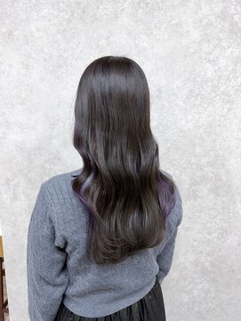 ミニム ヘアー(minim hair) 【minim×maha】グレージュ×パープル
