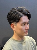 アンドワークス カシワ(&WORKS kashiwa)&nbsp;「ニュアンスパーマ×センターパート」