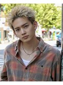 MEN’S HAIR/波巻きツイストスパイラル/リバースセンターパート