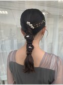 編み下ろしタイトアレンジ
