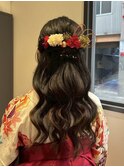 ハーフアップ