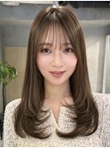 レイヤー レイヤーカット 顔まわりレイヤー くびれレイヤー