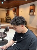 テーパーフェード×スパイキーパーマ