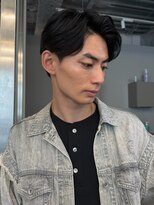 トリッカ シブヤ(TRICCA SHIBUYA)&nbsp;黒髪メンズヘア/ナチュラルショート/メンズパーマ/束感マッシュ