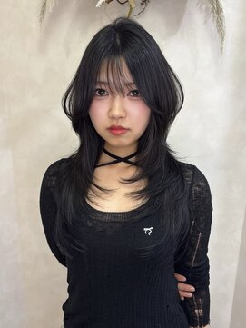 ジル(JiLL.) ブルーブラックハッシュカット
