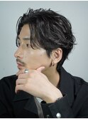 渋谷メンズパーマフェザーパーマシャドウパーマセンターパート