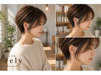 ヘアーメイク リライ(hair make rely)の写真/軽やかなショートヘアで爽やかな印象に♪バランスを考え計算された『小顔Cut』でナチュラルな美しさを表現