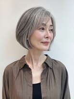 パダ 天六店(PADA)&nbsp;大人の艶グレイヘア／白髪ぼかしショートボブ
