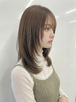 カバーヘア アカデミー 北浦和西口店(COVER HAIR ACADEMY)&nbsp;秋カラーブリーチなし韓国ハイレイヤー/オリーブベージュp北浦和