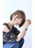 【first 長町】小顔バングショートボブ(佐々木俊介)◎40代50代