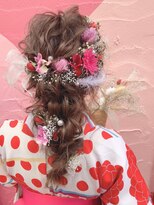 卒業式に編みおろしヘアセット