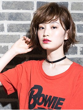 トップヘアーヒルズ 安城(TOP HAIR HILLS) セミウェットな質感のショートスタイル☆/ニュアンスカラー