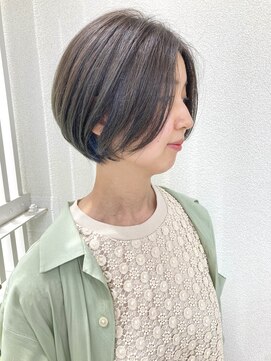 カサネ(casane) 【CASANE下北沢】ショートボブ×ブルーグレージュ