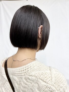 ベンジー 蔵前店(benji) ピタッとボブ/ぷつっとボブ/暗髪/大人かわいい/髪質改善