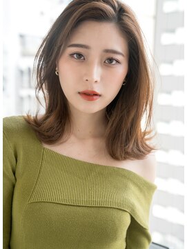 エスドットブルーム(S.BROOM) 【S.BROOM　なんば】かきあげ韓国風くびれレイヤースタイル