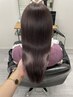 【5種類のセラミド入り！美髪コース】カットカラー+UPTOGLOSS+髪の補修美容液