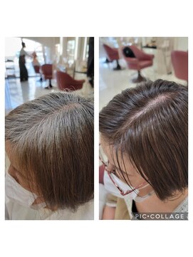 クオリス 赤塚店(QUALIS) 40代50代白髪ぼかしハイライト/白髪対策/シークレットハイライト