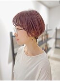 柔らかピンクアッシュ/ショートボブ【AND CHILL渋谷】