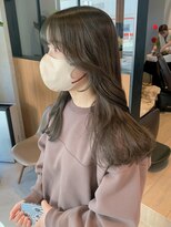 ロンドエニカ 大宮(Lond enika)&nbsp;透明感カラー/オリーブベージュ/韓国ヘア/ウルフヘア/くびれヘア