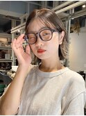 切りっぱなしボブインナーカラー