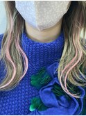 カラー×ポイントカラーシールエクステ