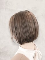 アニュー ヘア アンド ケア(a new hair&care)  20代30代40代抜け感ショートレイヤーミルクティベージュ