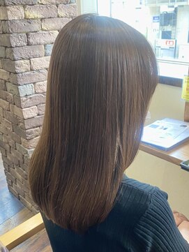 髪質改善ヘアエステサロン スロウ(SLOW by opsia) 透明感のあるナチュラルブラウン