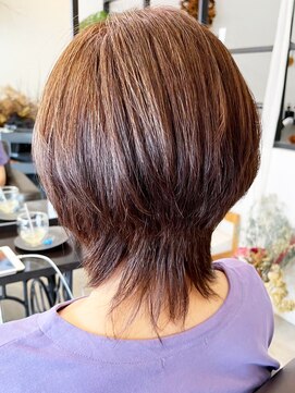 レポヘアー(Repos hair) 20代30代40代シークレットハイライトウルフレイヤー立体感