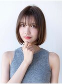 大人かわいい/20代30代/ボブカット/サイドバング