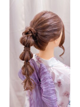 ヘアメイクサロン チャンス(Hair make salon CHANCE) 玉ねぎポニー