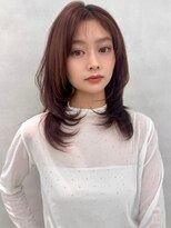 エジョン 八幡山店(Aejon)&nbsp;レイヤーロング/ヘルシースタイル/韓国ヘア/ベビーピンク/調布