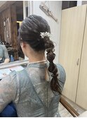 もこもこポニーテール