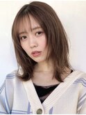 レイヤーカット/顔周りカット/ベージュカラー/髪質改善
