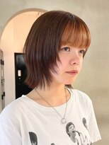 ローレン(LOREN)&nbsp;黒髪/ボブルフ/ネビージュ/小顔/ワンレン/栄/髪質改善/前髪