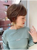 【DaVin中目黒】マッシュショート 顔周り ミルクティーベージュ