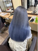 ジブル(Giblle.)&nbsp;【Giblle.】グレー×ブルー/透明感カラー/熊本美容室/下通り