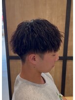 エッジ(EDGE)&nbsp;大分メンズ刈り上げマッシュツイストスパイラルパーマスタイル