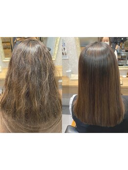 感動の手触りとツヤ感!髪質改善矯正で悩みを解消して美髪を手に入れる![髪質改善/南千住/縮毛矯正/カラー]