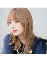 モンド ヘアクリエーション 西田店(monde hair creation)&nbsp;【monde】レイヤーカット×ミルクティーベージュ