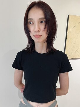 ユー セント(yew scent) 顔まわりカット×チェリーレッド