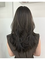 ムード(MOOD,)&nbsp;ダークアッシュ/大人ガーリー[レイヤーカット/髪質改善/銀座]