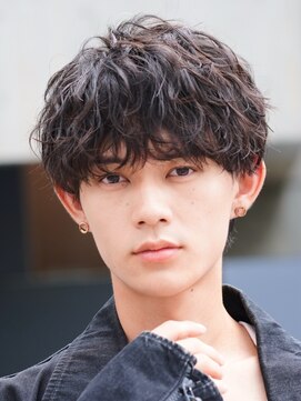 フィフス 原宿(fifth) 原宿ツイストスパイラルパーマメンズカットラウンドマッシュ30代