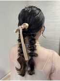 【編みおろしツインポニー】　金山/名古屋/東別院/ヘアアレンジ