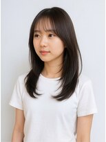 ゲイン(Gain)&nbsp;大人上品ロングレイヤー×透け感シースルーバング