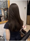 モカグレー　ベージュヘア　透明感カラー　ぷるっとカット