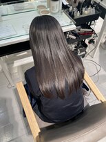 ビューバイネオリーブ 用賀店(Beau'r by neolive)&nbsp;黒髪クラゲヘアーオリーブグレー小顔ココアベージュ[用賀]