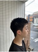 MEN’S HAIR/サーフカール/刈り上げセンターパート/船橋
