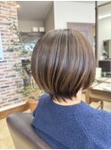 大人女性に似合う丸みショート